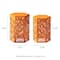 Glitzhome® Orange Floral Motif Hexagonal Garden Stool Set